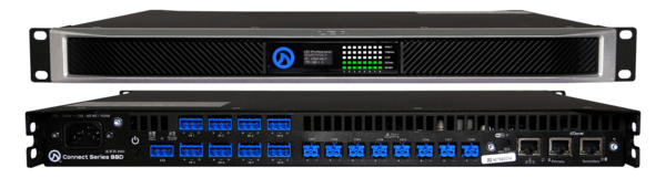 8CH SMART AMP 80W-4OHM, 8OHM, 70V/100V P/CH, DANTE